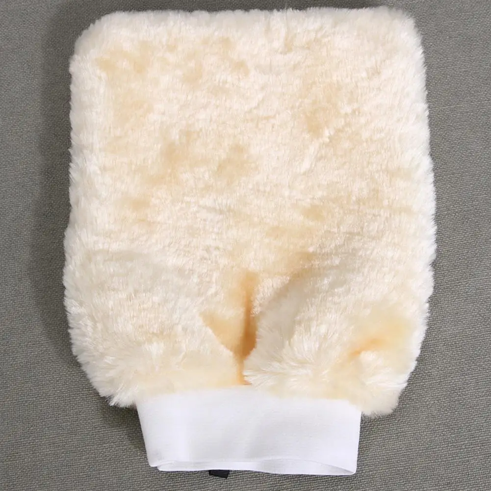 Двусторонняя перчатка для мытья автомобиля из искусственной шерсти утолщенная