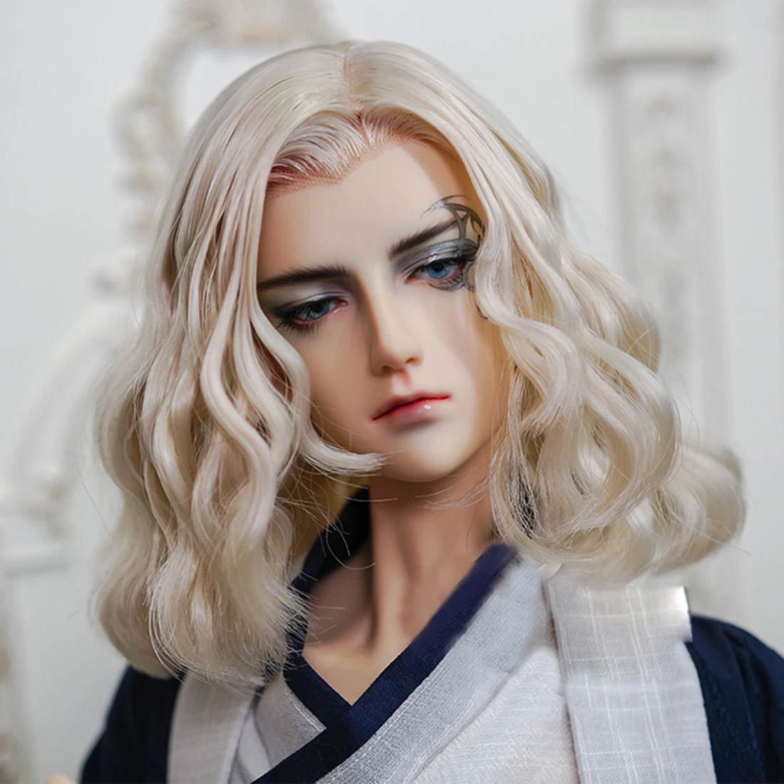 Куклы и аксессуары Универсальный кудрявый парик для 1/4 1/3 BJD куклы светильник