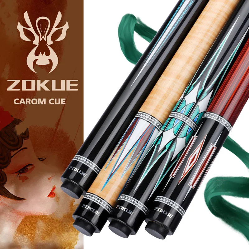 ZOKUE Carom Stick ONE OR TWO SHAFTS Professional Billiard Cue Korean 3 Cushion 12mm Tip 142 cm with Weight Bolt Gifts | Спорт и