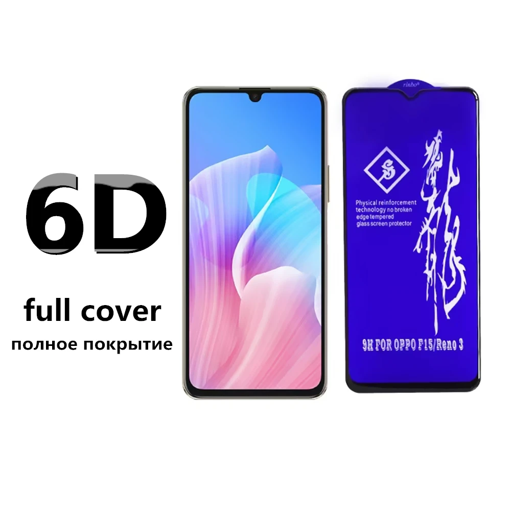 Защитное стекло rinbo, закаленное стекло с полным покрытием для Oppo Reno 8 Lite Pro 5 6 6Z 5A 5Z 7Z 7 SE Realme 7 7i 8S 8i 8 9 Pro Plus