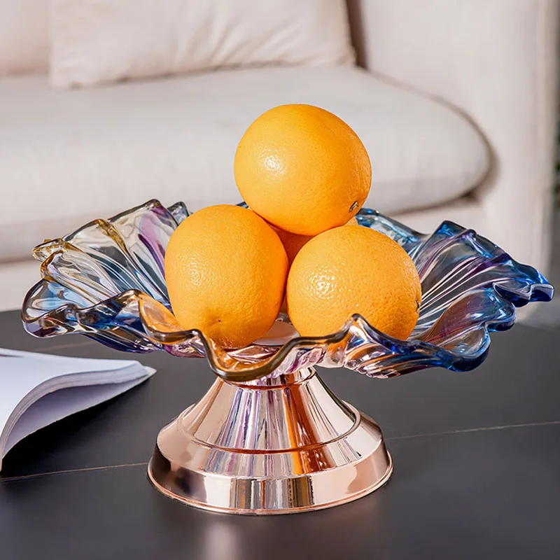 

Настольное украшение для гостиной, Фруктовая тарелка, красочные украшения, домашняя Личная тарелка для закусок и фруктов, декоративные под...
