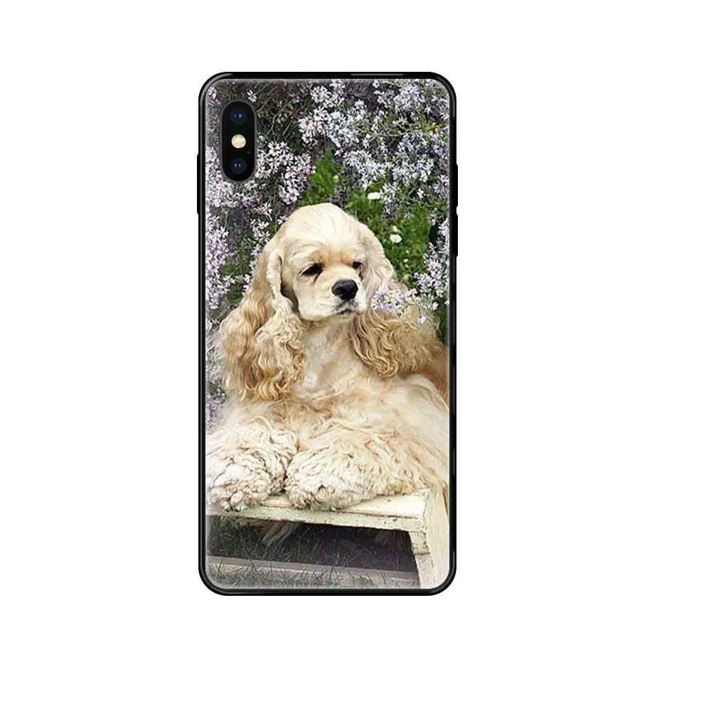 Фото Черный мягкий ТПУ чехол для телефона кокер-спаниель, чехол для Xiaomi Mi Note A1 A2 A3 5 5s 6 8 9 10 SE Lite Pro Ultra №3