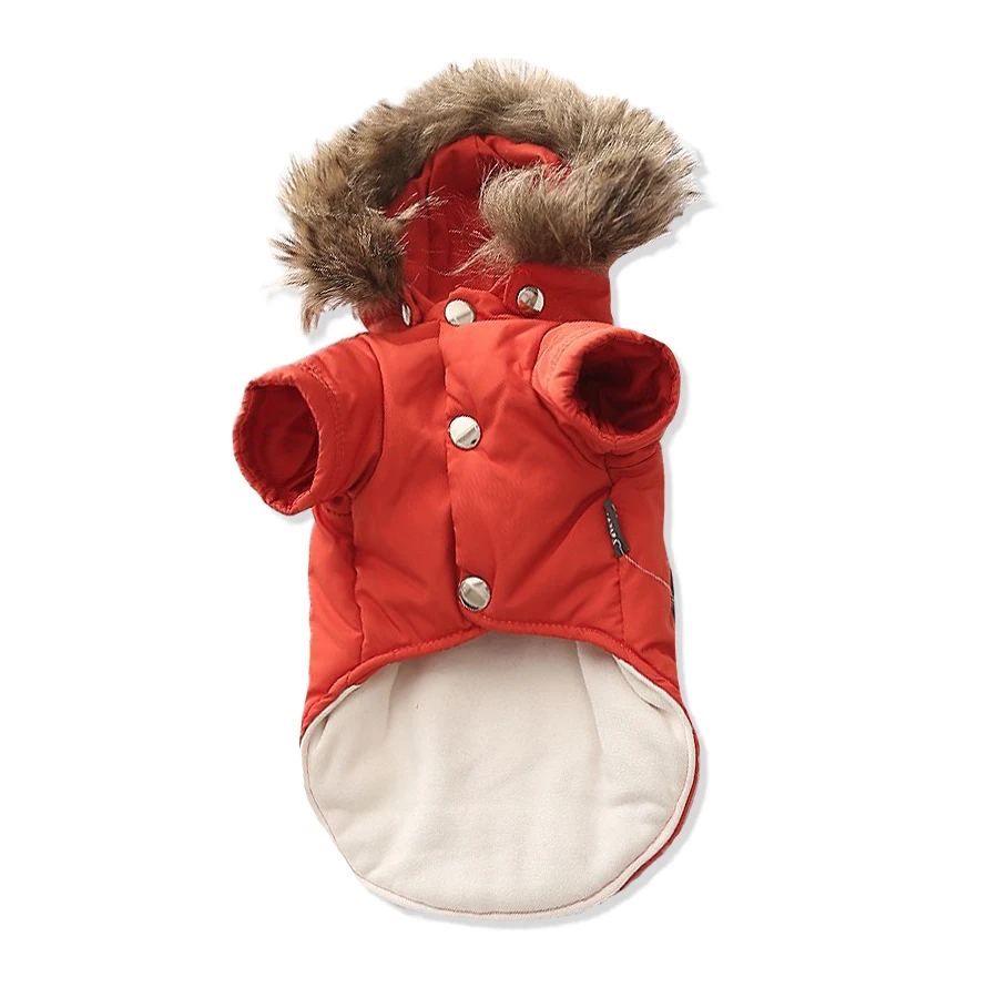 Зимняя Теплая Одежда для собак водонепроницаемое пальто Французский бульдог