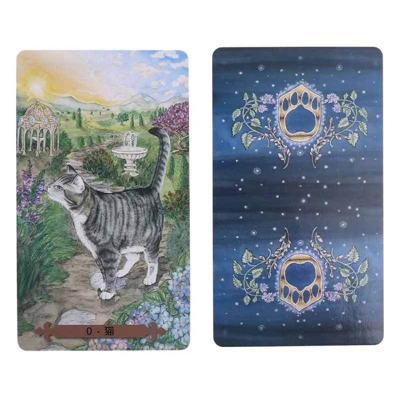 Мистические кошки Таро 78 колода карт семейвечерние партия настольная игра