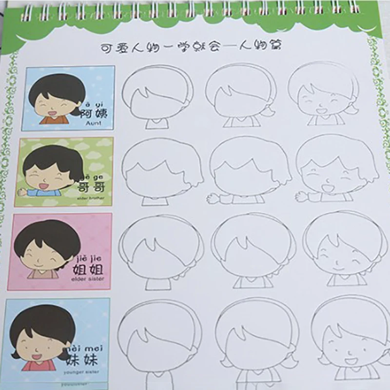 

Animal / vegetable / plant Cartoon Baby Drawing Book Coloring Books for Kids Children Painting age 3-9