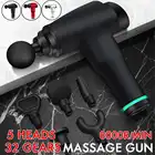 Fascia Gun LCD сенсорный дисплей 32 скоростной механизм глубокий мышечный массажный пистолет для тела тканевый перкуссионный массажер