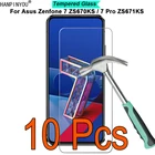 10 шт.лот для Asus Zenfone 7 ZS670KS  7 Pro ZS671KS 9H твердость 2.5D Закаленное стекло Защитная пленка для экрана