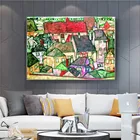 Абстрактная маленькая городская картина Эгона схиеле масляная живопись репликационный постер и печать настенное искусство холст картины декор для гостиной