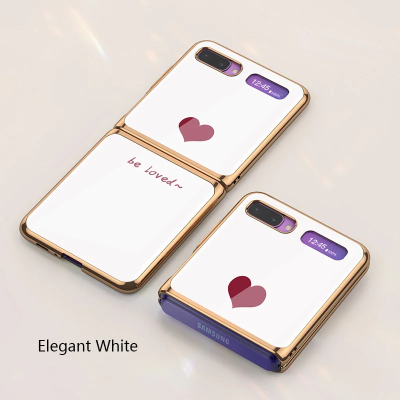 Luxury Fashion New Phone Case For Samsung Flip Creative Top Bottom Cover For Samsung Galaxy Z Flip Anti Fall Protective Funda
