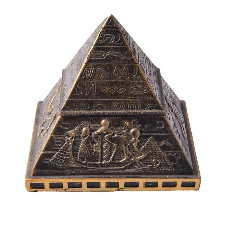 

Egyptian pyramid jewelry box, medicine box, resin crafts and home furnishings