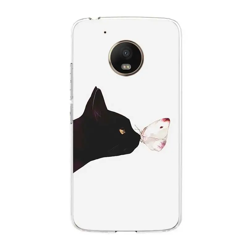 

Cook Cat Case Cover For Motorola G9 Play G9 Plus G7 Plus G8 Power Lite Soft Silicone Cases For Moto G5 G5S G6 E5 Back Cover Shel