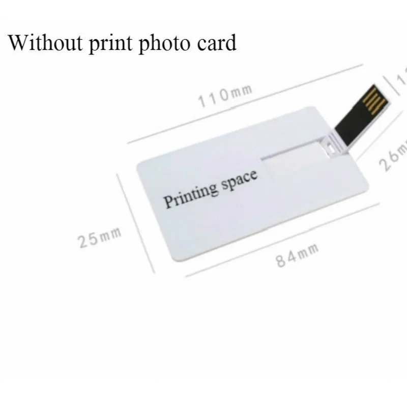 Тонкий флеш-накопитель USB объемом 64 ГБ 4 8 16 32 под заказ ваша фотография или логотип