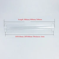 borosilicate glass column outer diameter 110mm inside diameter 100mm height 300mm400mm500mm for new type 4 glass column