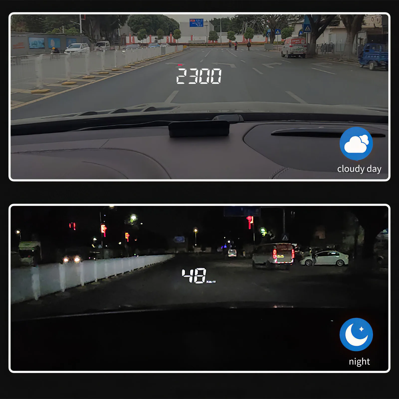 

2021 New Digital Electronic Auto Parts Speeding Warning Windshield Projector Speeding Warning Car Head-Up Display M3 OBD2 HUD