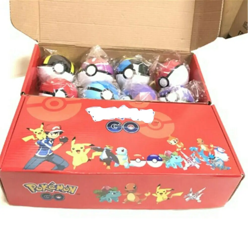 8 шт./компл. Pokemon Pokeball набор Pop up Elf Ball Toys Monster Pikachu детский подарок| |