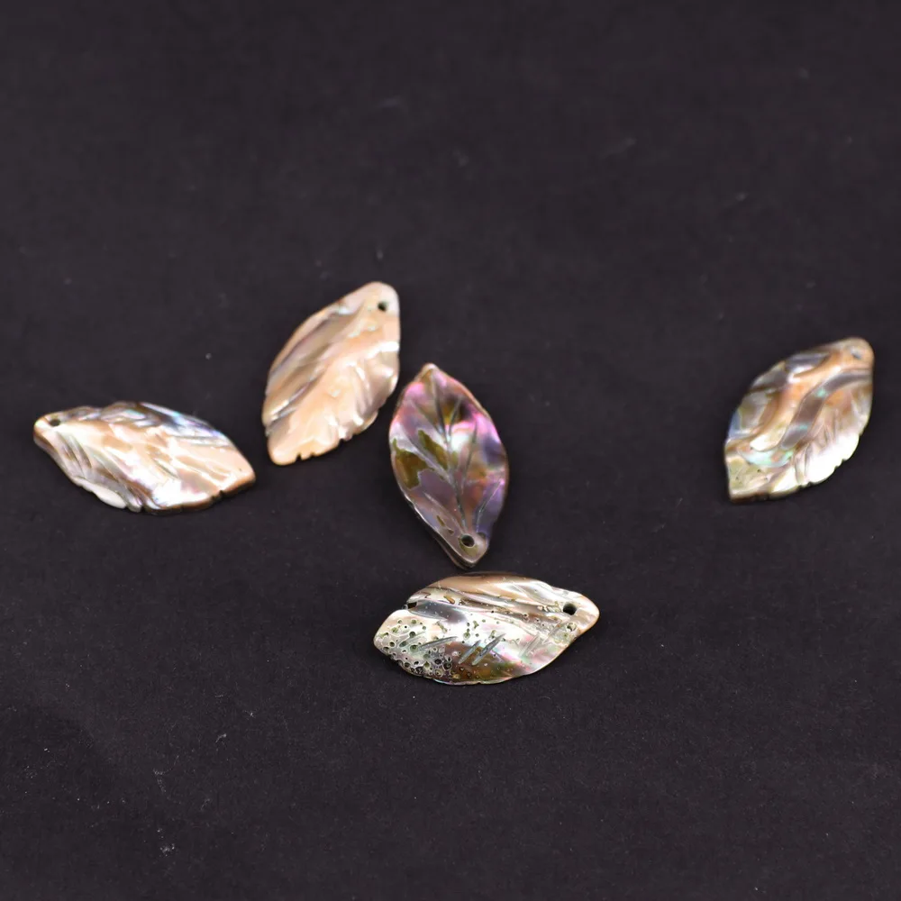 14*27 мм раковины морски ушек из ракушек морского резной лист для материал