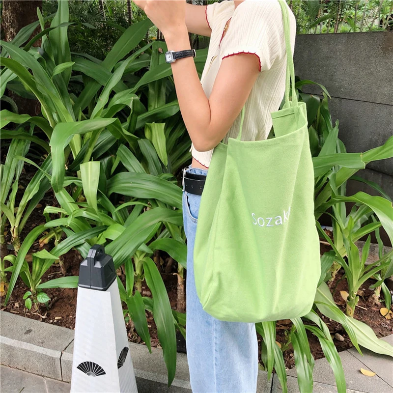 2020 Женская Большая вместительная холщовая хозяйственная сумка многоразовые