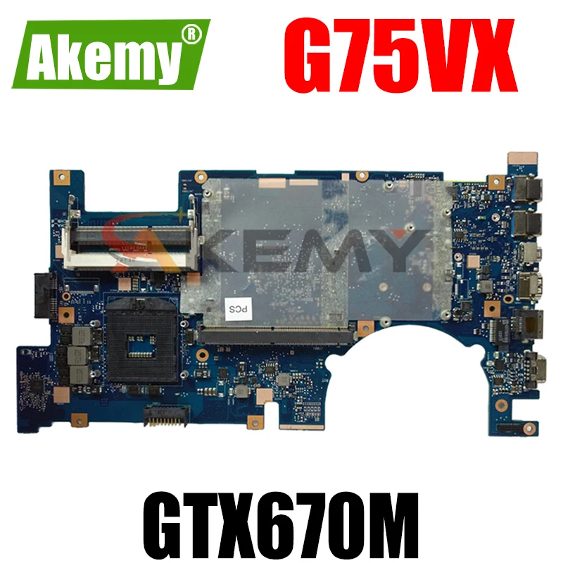 

Материнская плата G75VX HM77 для Asus 3D, ЖК-разъем, поддержка NVIDIA GeForce GTX 670M 60-NLEMB1001-C03 100%, хорошо протестирована