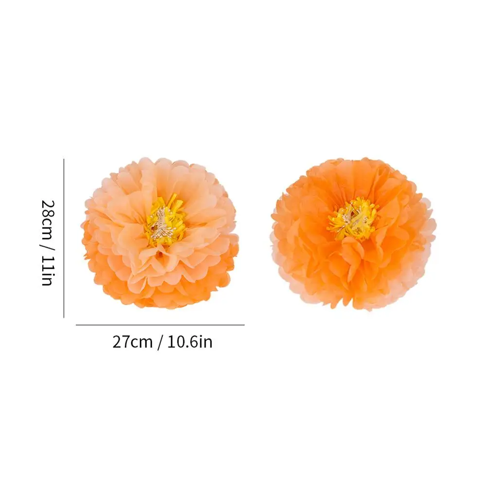 Набор из 3 салфеток с помпонами цветочные тычинки хризанты центральное украшение