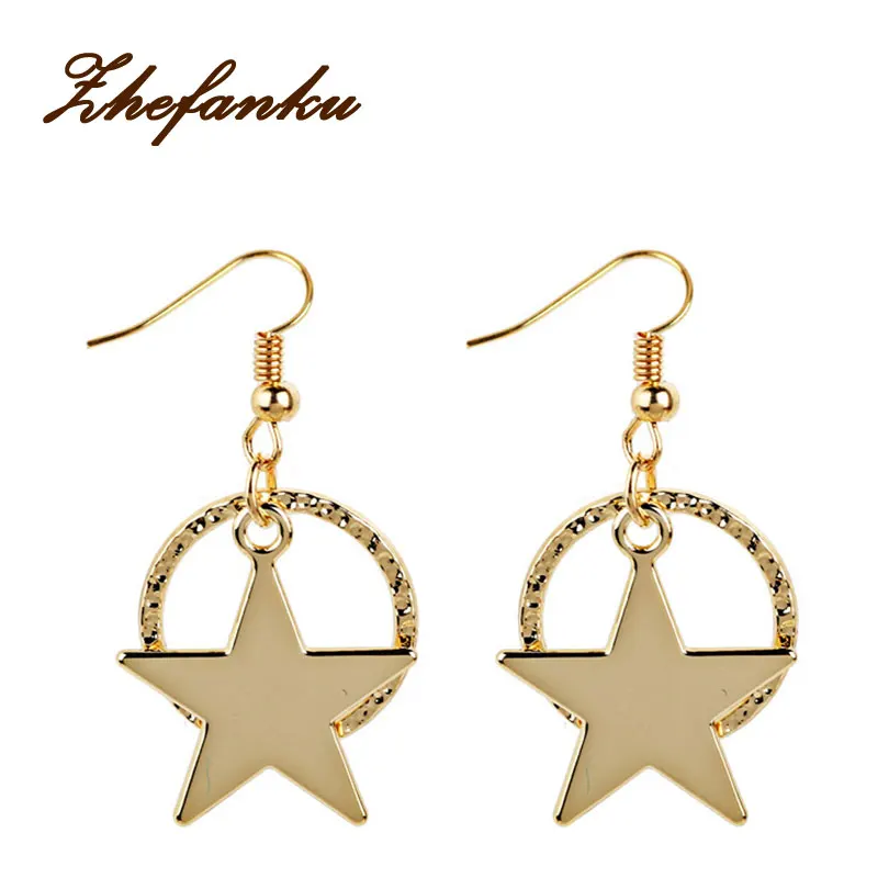 2017 новая мода в Корейском стиле изящная модная Милая форма пентаграммы ювелирные