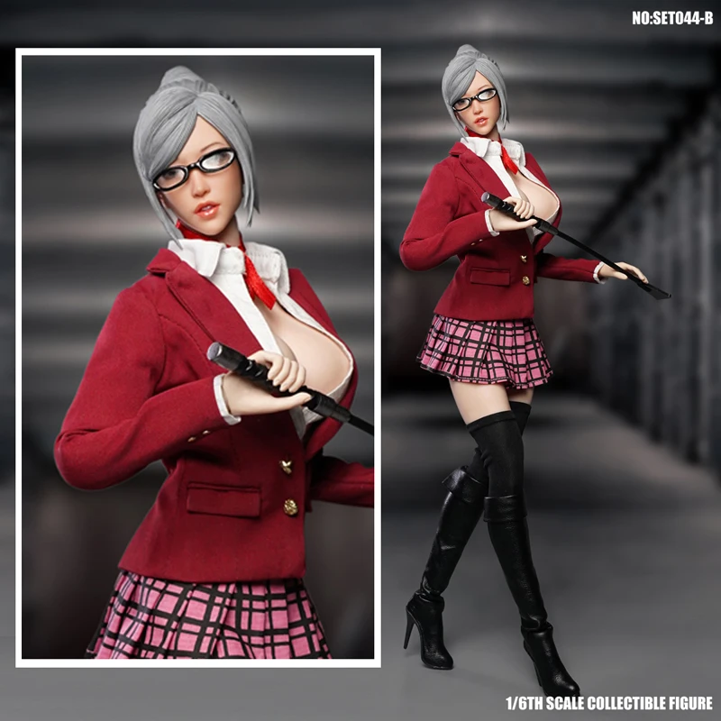 Сет SUPER DUCK SET044A / B 1:6, Широки Мэйко, Офисная одежда, голова для 12-дюймовой женской фигурки PH TBL, в наличии.