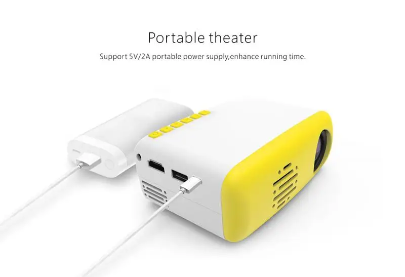 Светодиодный мини-проектор full HD портативный домашний кинотеатр проектор 1080P