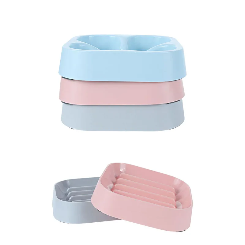 

Pet Food Storage Slow Food Dog Bowl with Striped Stomach Protection for Dogs Four-leaf Clover Anti-choking Slow Food Cat Bowl
