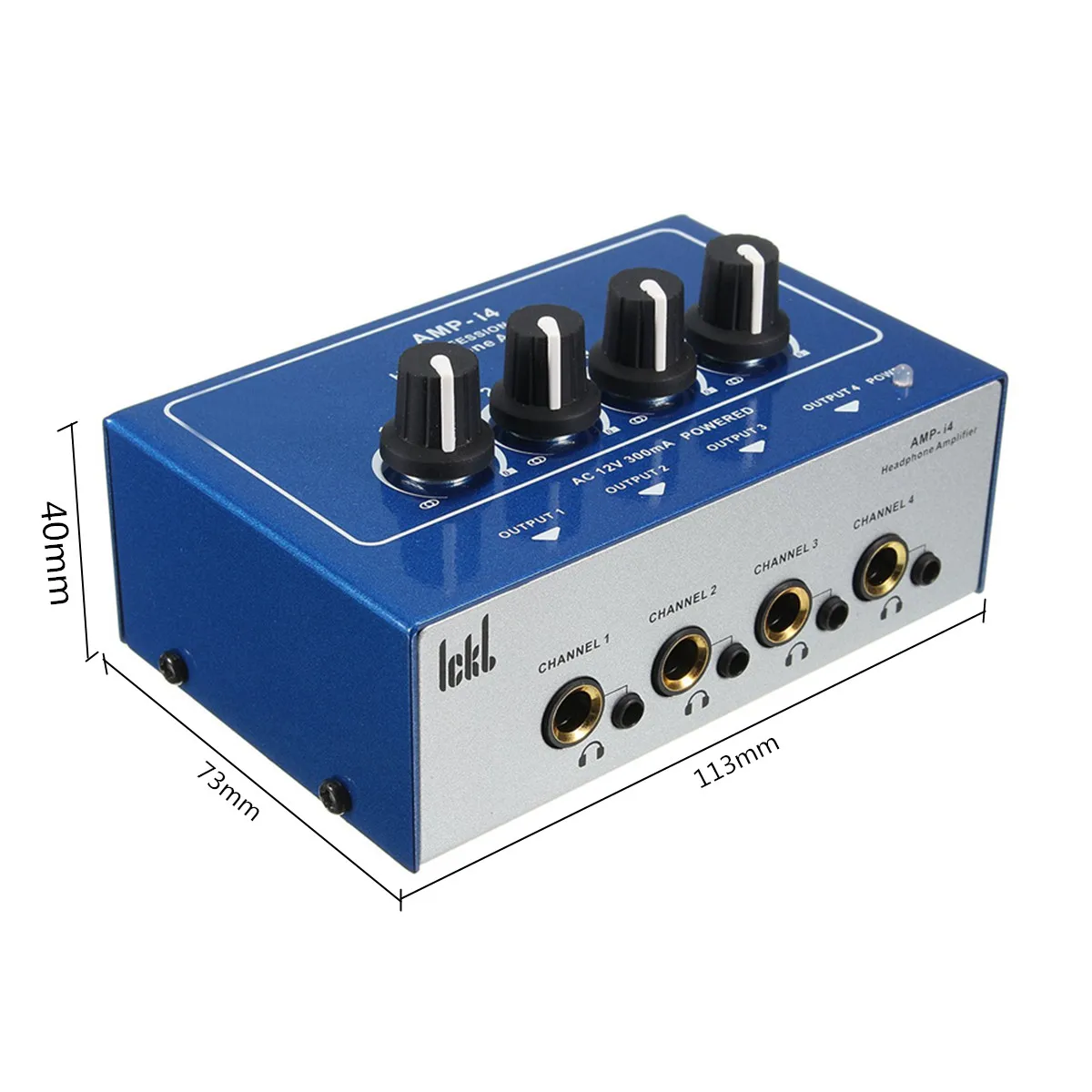 

AMP-i4 Professional Mini 4 Channels Headphone Amplifier Ultra-compact Earphone Audio Stereo Amp Mixer with Power Adapter
