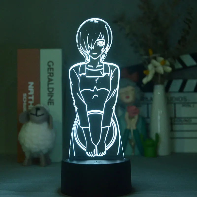 

Светодиодная цветная Настольная лампа с сенсорным управлением, умный настольный светильник с дистанционным управлением для дома, ночник 3d ...