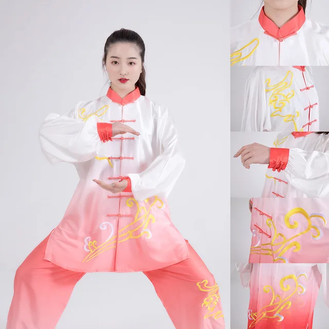 3 шт. китайская одежда для Тай Чи костюм представлений taiji wushu демонстрационная