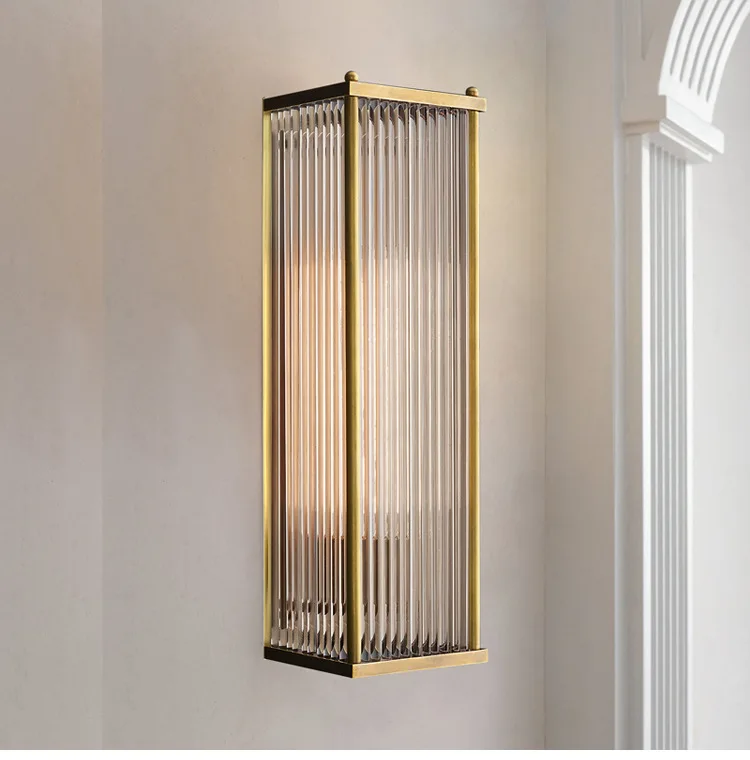 Креативный Золотой роскошный хрустальный настенный светильник для гостиной