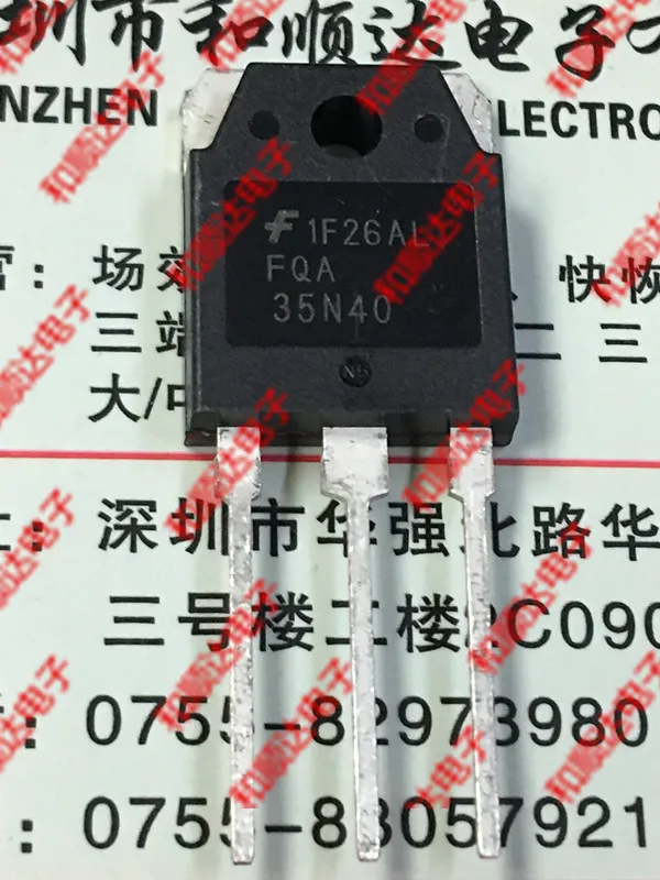 

10pcs/lot FQA35N40 New Spot TO-3P 400V 35A