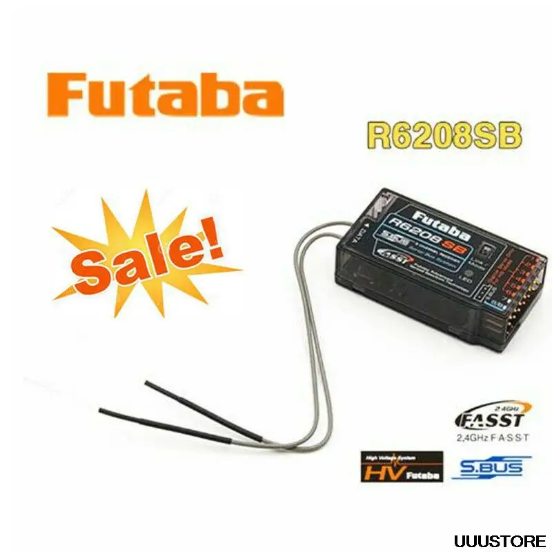 

Приемник Futaba R6208SB 8-канальный 2,4 ГГц FASST, приемник высокого напряжения Rx 8FG SBUS T16SZ, аксессуары для радиоуправляемых моделей FPV