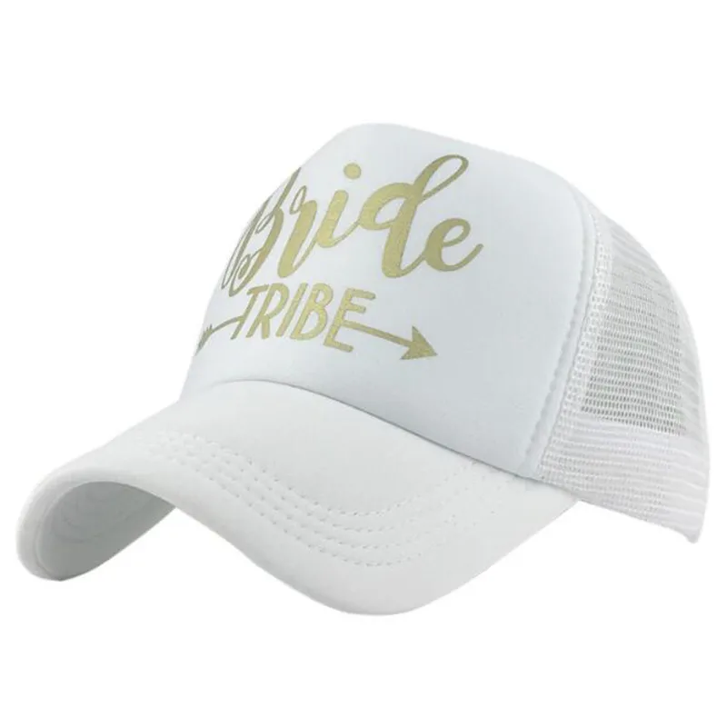 Trendy Net Baseball Cap Casual Snapback Hat Men Pink Women Hats Bride Tribe Black Caps Casquette Gorra White | Аксессуары для