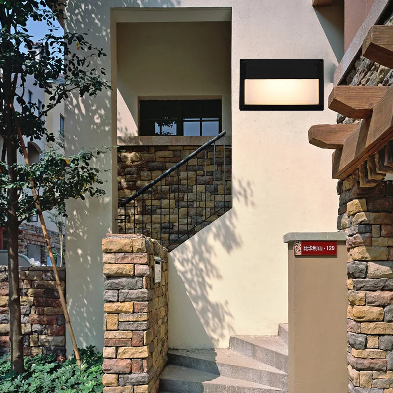 Goedkoop IP65 Waterdichte Indoor Outdoor Aluminium Wandlamp Opbouw Verlichting Led Wandlamp Cube Led Tuin Veranda Licht