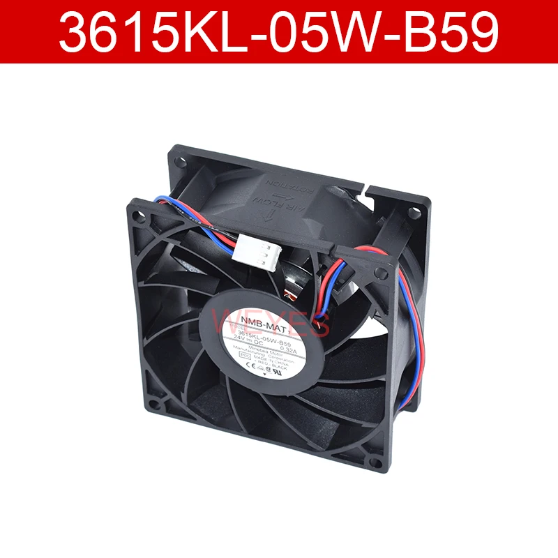 

Original For NMB 3615KL-05W-B59 DC24V 0.32A 3 Line Square Inverter Fan