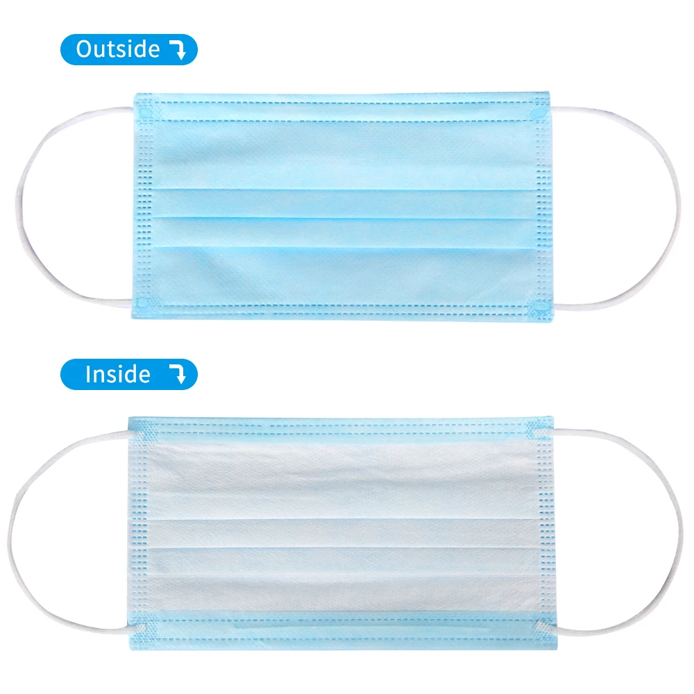 

100/200Pcs Anti Dust Disposable Masks Elastic Earloop Masque Non-Woven Face Mouth Masks Dustproof PM2.5 Filter Mask mascherine