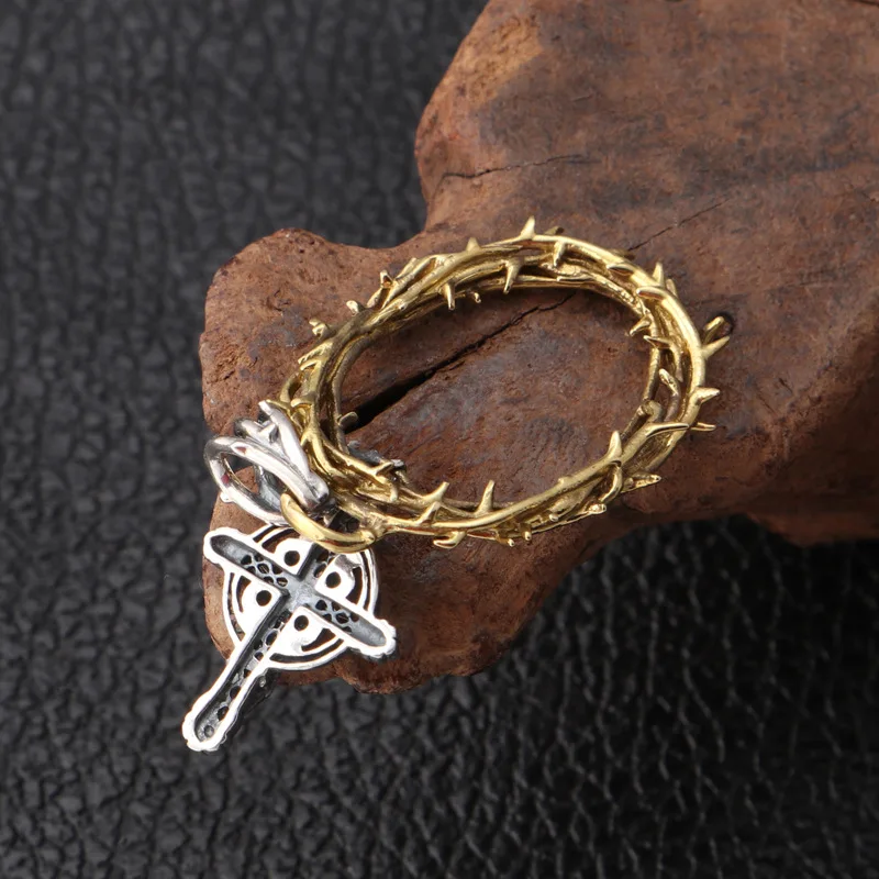 Женский креативный кулон из серебра 100% пробы с черепом и Иисусом|Подвески| |