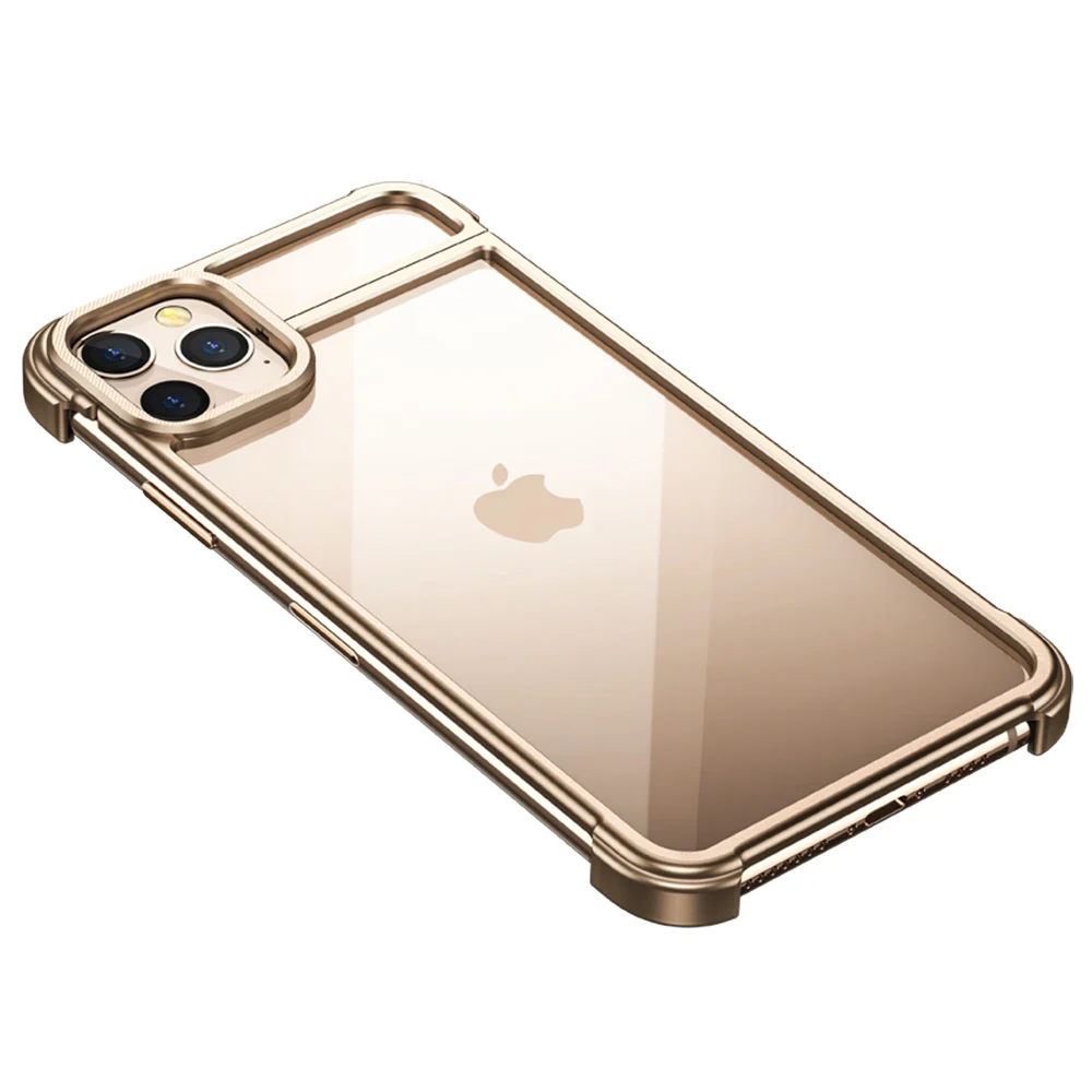Чехол для телефона с металлической рамкой для Iphone11 11pro, магнитный притяжение, голая машина, защита от падения, чехол для телефона для Iphone11 pro max - Цвет: Золотой