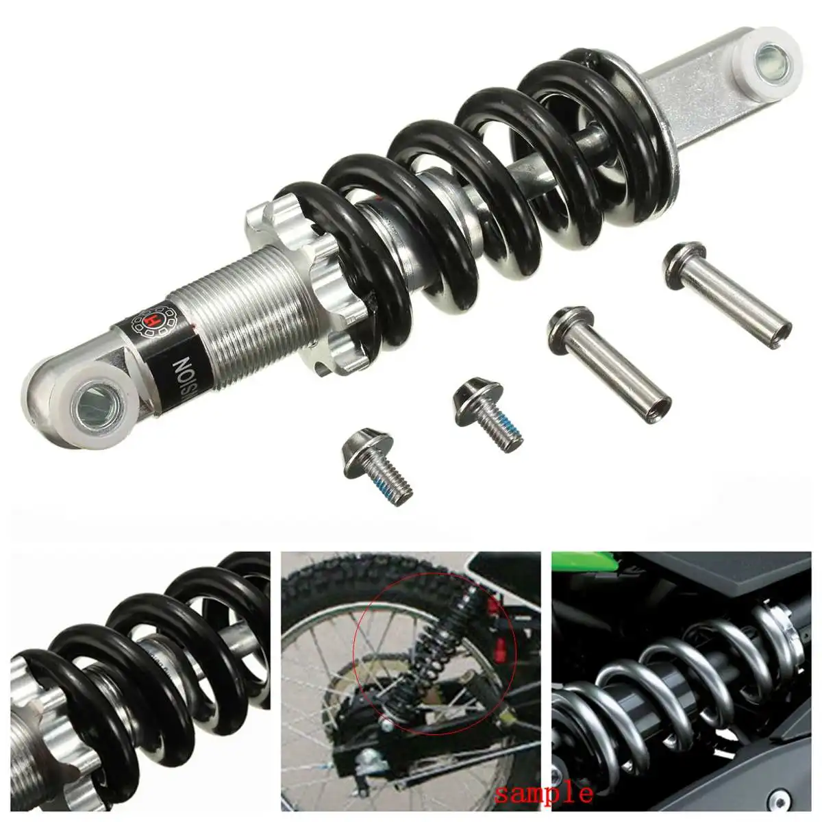 

1 X Mini 200mm 1500lb Mini Motorcycle ATV Dirt Bike Rear Suspension Shock Absorber