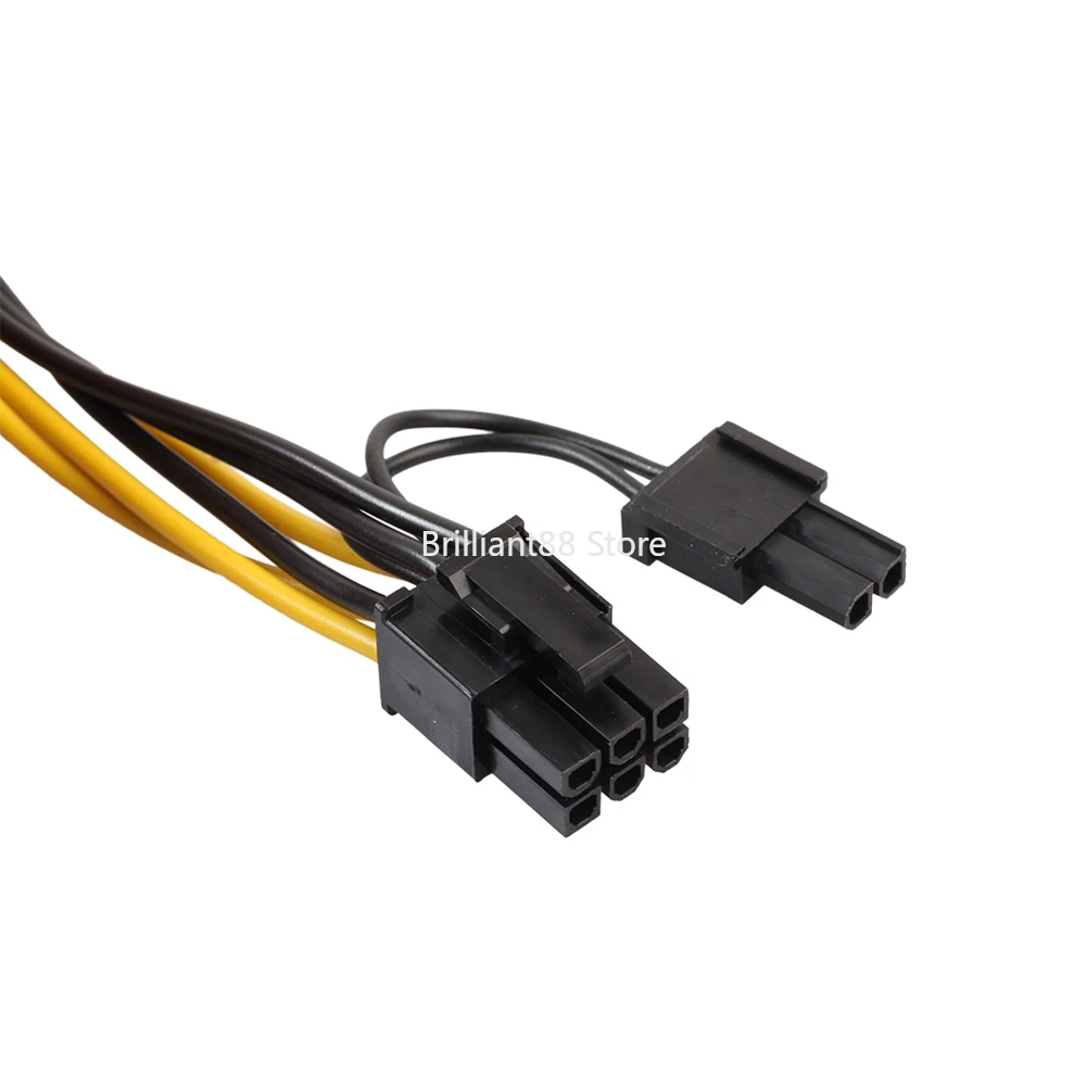 

GPU PCI-E 8Pin to Dual PCI-E PCI Express 8Pin (6Pin + 2Pin) Splitter Cable Power Cord 30cm PCIe Connector Cable Promotion