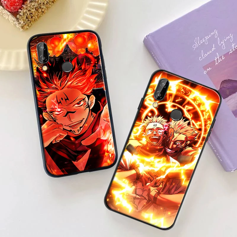 

Jujutsu Kaisen Anime Itadori Yuji Ryomen Sukuna Phone Case For Huawei P Smart Z 2019 2021 P20 P30 Lite P40 P40 Lite Pro Cover