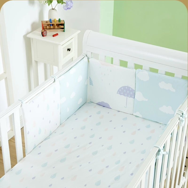 6 шт./компл. квадратный Форма Детский Комплект постельного белья защита для