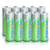 10pcs pkcell aa 2200mah battery 1 2v nimh aa rechargeable batteries 2a precharge lsd batteries ni mh for camera toys