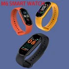 2021 Смарт-часы M6, мужские и женские Смарт-часы, спортивный фитнес-трекер с пульсометром, браслет для Xiaomi Redmi Android, часы