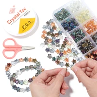 200pcsbox plated color star bead kit czech glass loose spacer beads for jewelry making kits bracelet handmade diy accessories