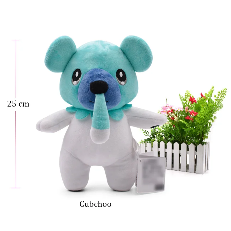 

25-40cm plush Bagon Cranidos Deino Dewott Sceptile Zeraora Snorlax soft positive energy good quality Christmas Gift for kid