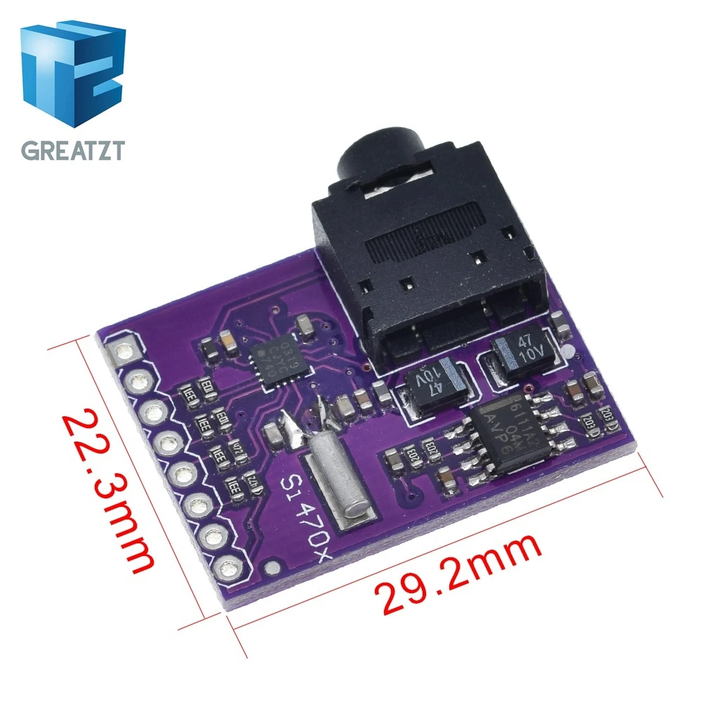 Модуль прерывания GREATZT Si4703 RDS FM-радио тюнер оценочный модуль для Arduino AVR PIC ARM радио