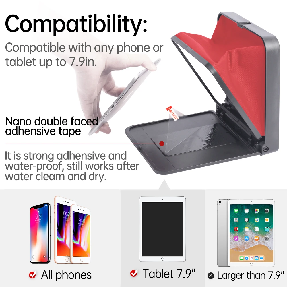 TC7 Teleprompter складной Prompter портативный 7 9 дюймов надпись для телефона DSLR Планшет iPad с