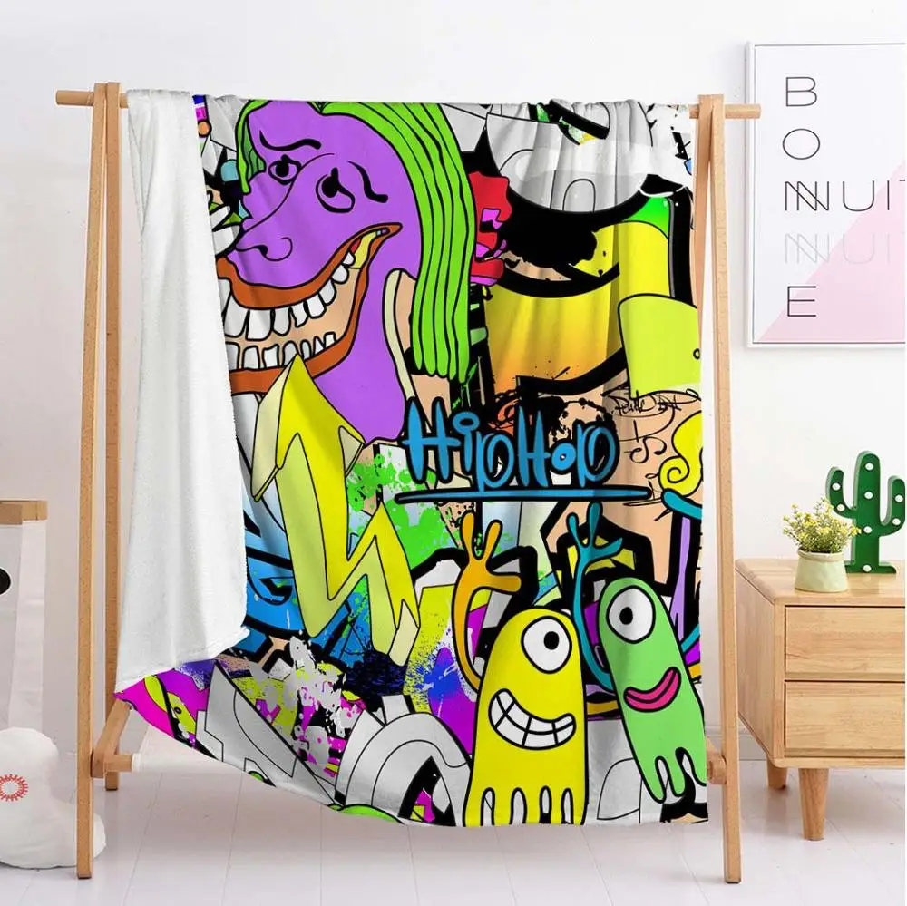Мексиканское роскошное тканевое одеяло в стиле хип хоп для кровати с